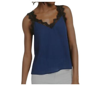 Q + A Women's Lace Camisole Navy Large